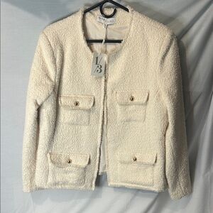 Women's Cream Teddy Jacket